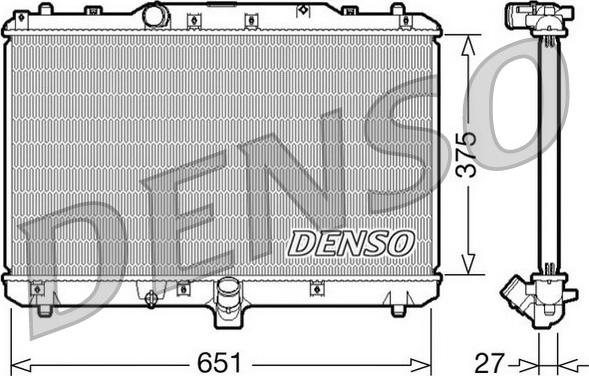 Denso DRM47022 — Chłodnica, układ chłodzenia silnika