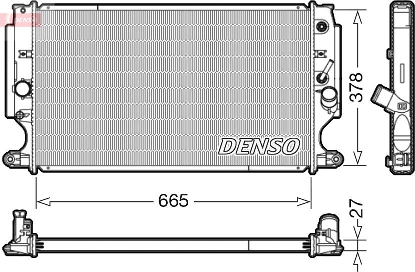 Denso DRM50088 — Chłodnica, układ chłodzenia silnika