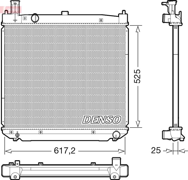 Denso DRM50141 — Chłodnica, układ chłodzenia silnika