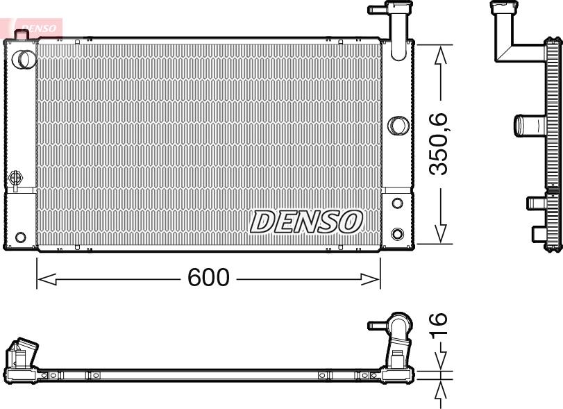 Denso DRM50133 — Chłodnica, układ chłodzenia silnika