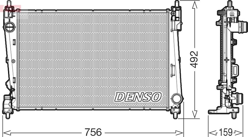Denso DRM09178 — Chłodnica, układ chłodzenia silnika