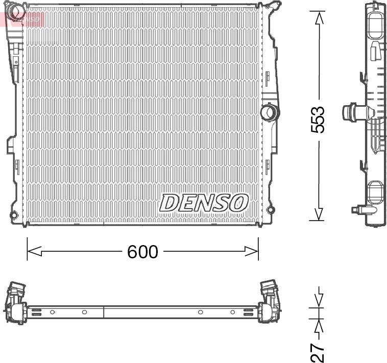 Denso DRM05008 — Chłodnica, układ chłodzenia silnika