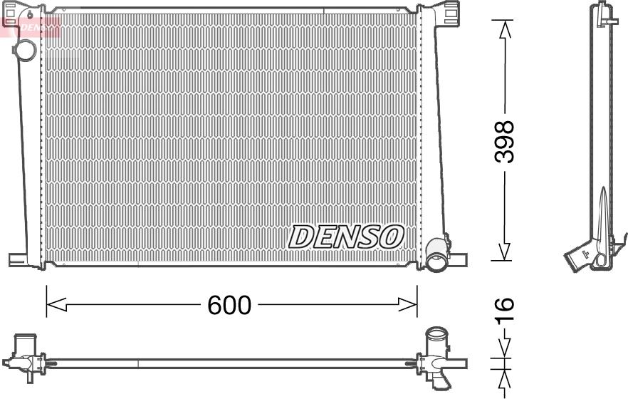 Denso DRM05007 — Chłodnica, układ chłodzenia silnika