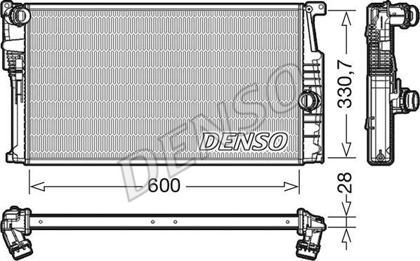 Denso DRM05015 — Chłodnica, układ chłodzenia silnika