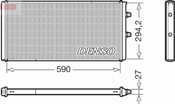 Denso DRM05076 — Chłodnica, układ chłodzenia silnika