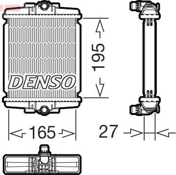 Denso DRM05077 — Chłodnica, układ chłodzenia silnika