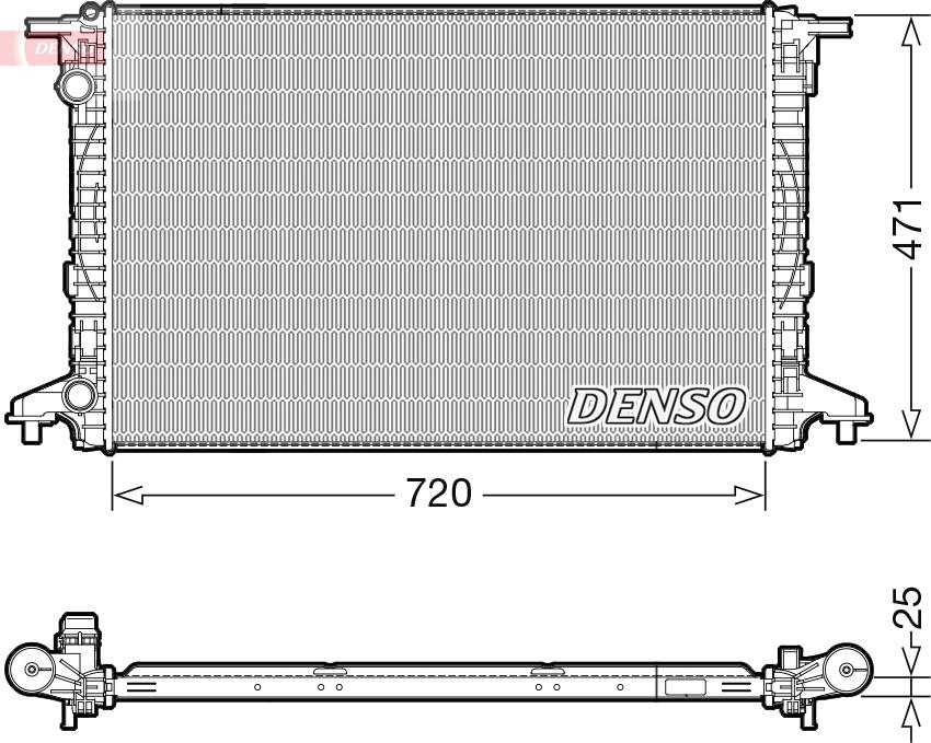 Denso DRM02043 — Chłodnica, układ chłodzenia silnika