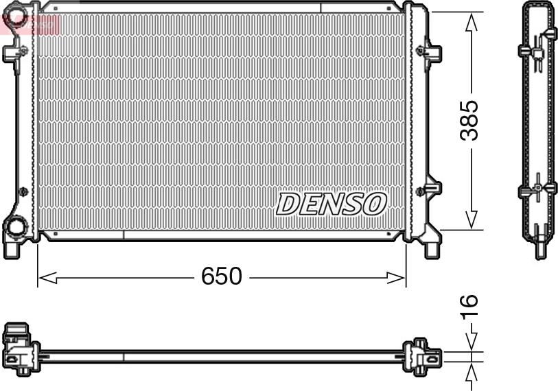 Denso DRM02014 — Chłodnica, układ chłodzenia silnika