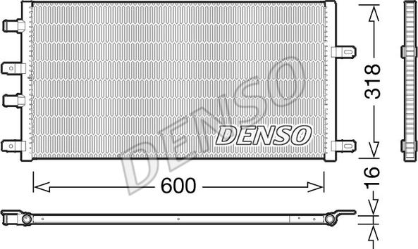Denso DRM12011 - Chłodnica silnika