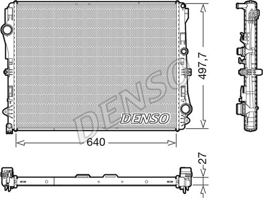 Denso DRM17116 — Chłodnica, układ chłodzenia silnika