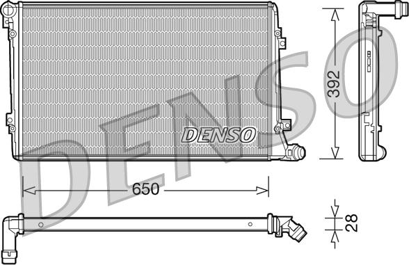 Denso DRM32019 — Chłodnica, układ chłodzenia silnika