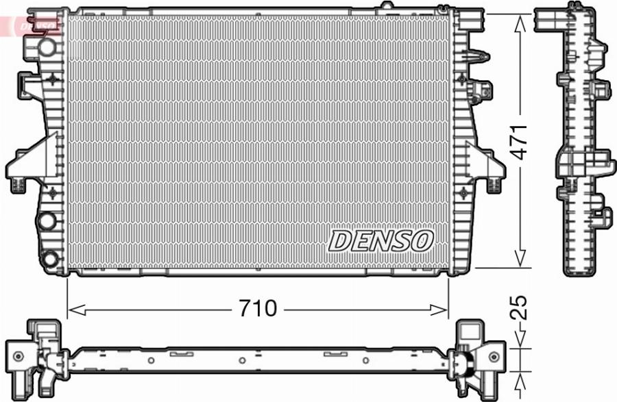 Denso DRM32039 - Chłodnica silnika
