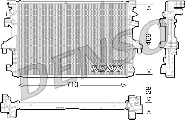 Denso DRM32038 — Chłodnica, układ chłodzenia silnika