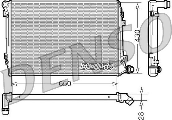 Denso DRM32037 — Chłodnica, układ chłodzenia silnika