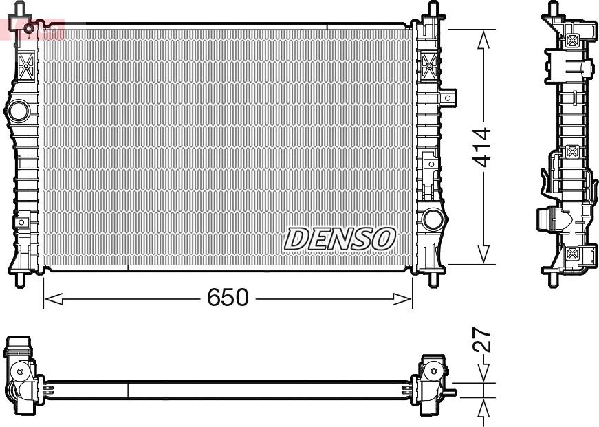 Denso DRM21104 — Chłodnica, układ chłodzenia silnika