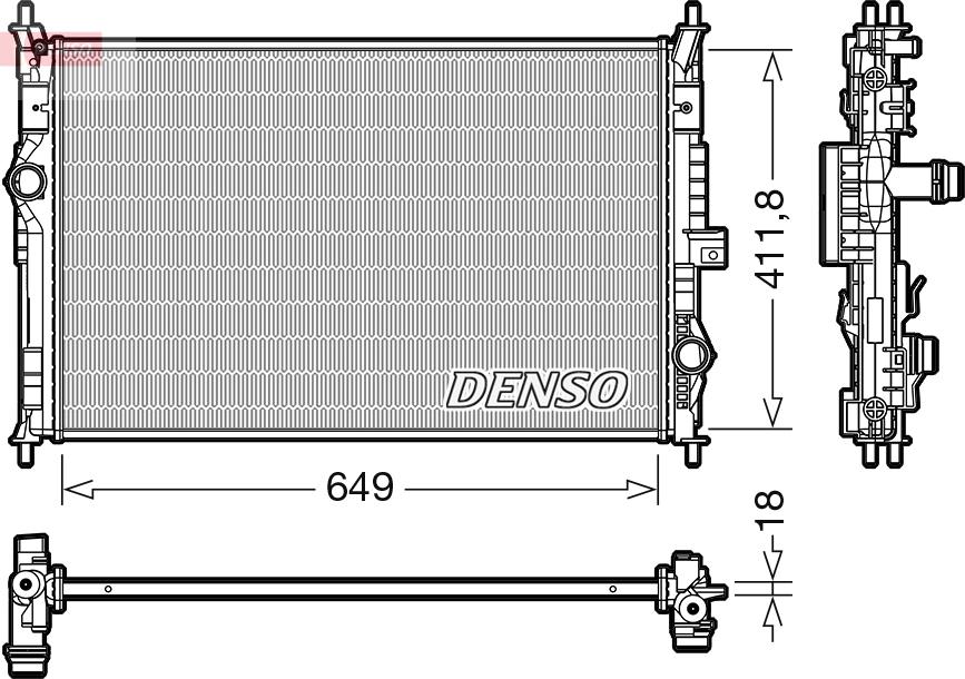 Denso DRM21103 — Chłodnica, układ chłodzenia silnika