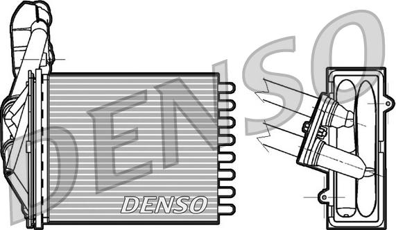 Denso DRR09042 — Wymiennik ciepła, ogrzewanie wnętrza