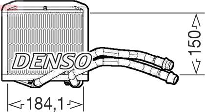 Denso DRR09102 — Wymiennik ciepła, ogrzewanie wnętrza