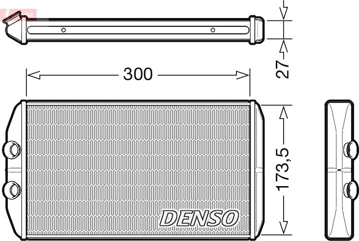Denso DRR12008 — Wymiennik ciepła, ogrzewanie wnętrza