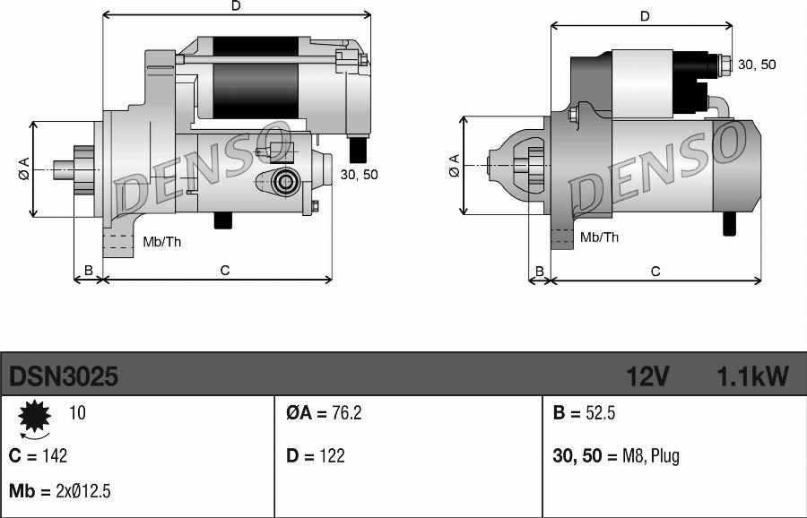 Denso DSN3025 - Rozrusznik