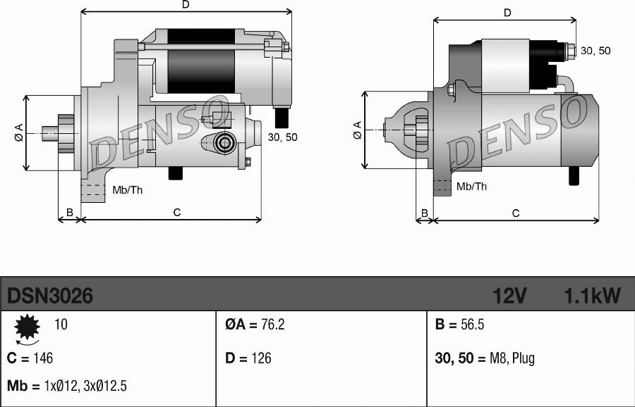 Denso DSN3026 - Rozrusznik