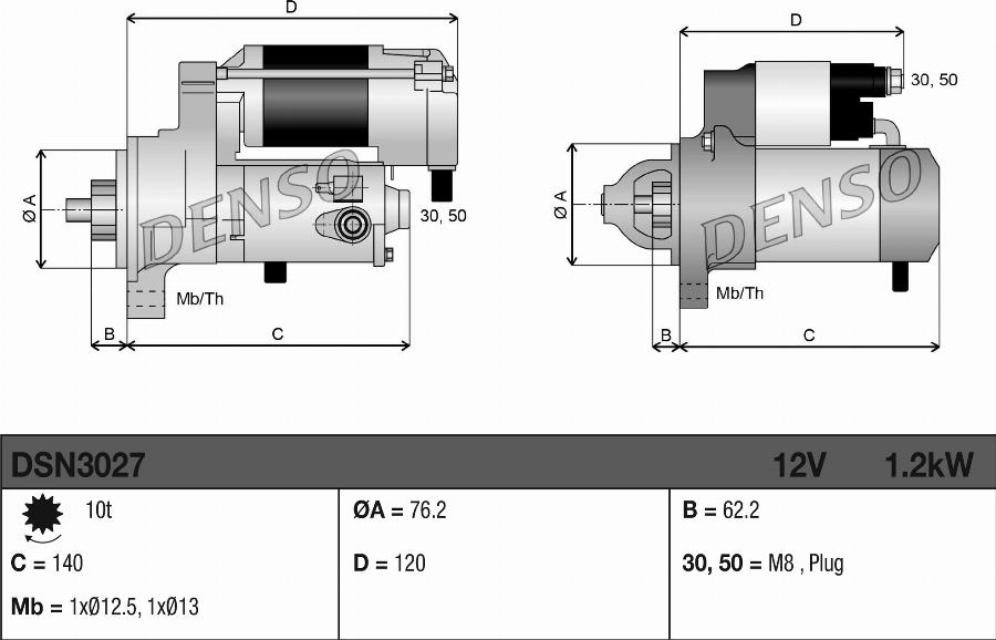 Denso DSN3027 - Rdzeń rozrusznika