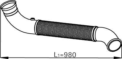 Dinex 68520 — Rura wydechowa