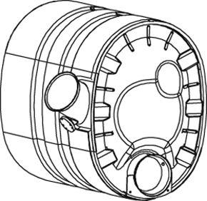 Dinex 80393 - Tłumik układu wydechowego