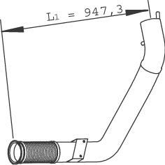 Dinex 29265 - Rura wydechowa