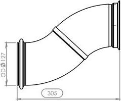 Dinex 21555 - Rura wydechowa