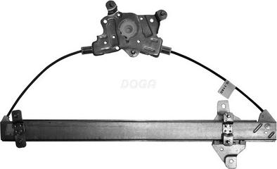 DOGA 101149 - PODNOŚNIK SZYBY HYUNDAI GETZ 09.02-12.10 LE PRZÓD BEZ SILNIKA