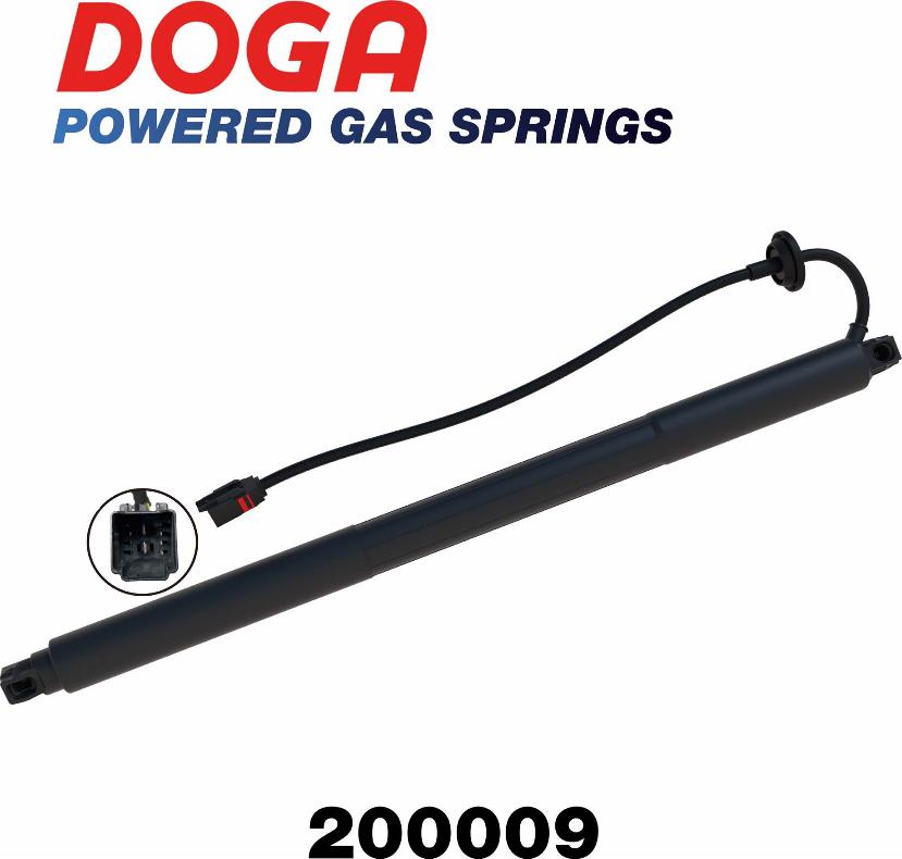 DOGA 200009 — Silnik elektryczny, tylna pokrywa