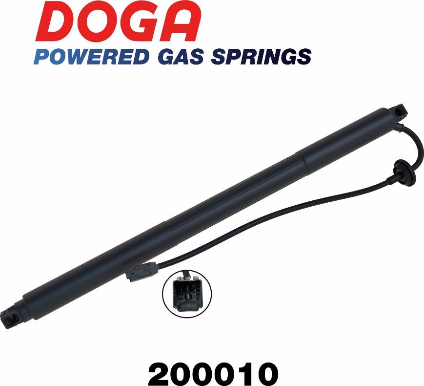 DOGA 200010 — Silnik elektryczny, tylna pokrywa