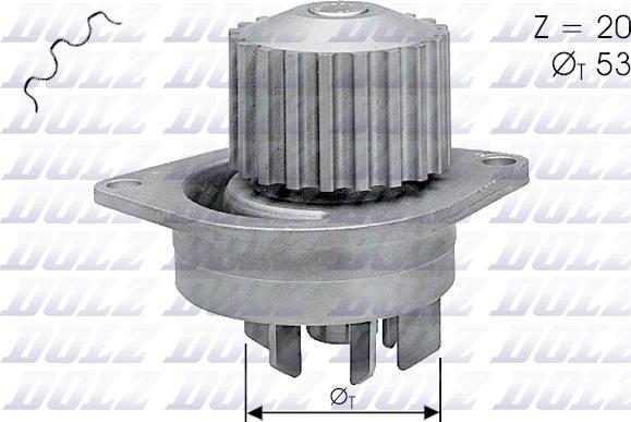 DOLZ C111 - POMPA WODNA CITROEN AX.BX.PEUGEOT 309