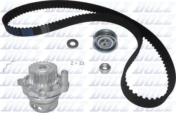 DOLZ KD063 - ZESTAW ROZRZADU VW.SKODA.2.0.98- -POMPA