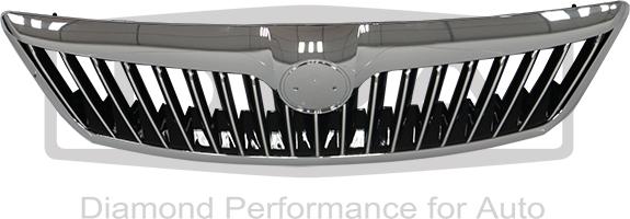 DPA 88530865302 - ELEMENT ZDERZAKA.ATRAPA PRZÓD SKODA OCTAVIA II M2009 CHROM