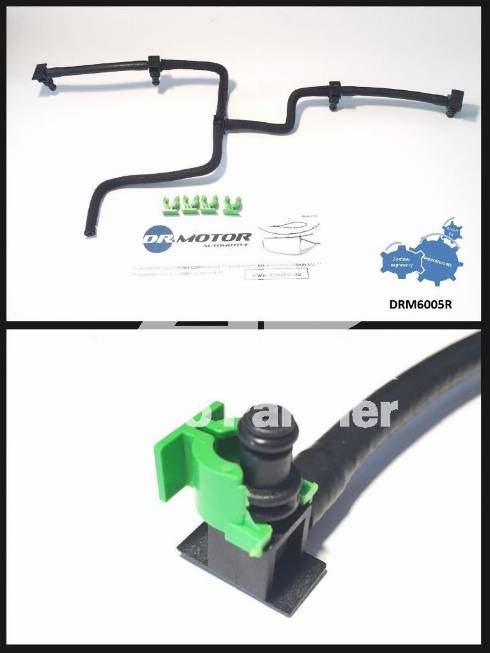 Dr.Motor Automotive DRM6005R - PRZEWÓD PRZELEWOWY FORD TRANSIT 2.4TDCI