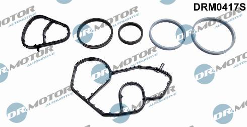 Dr.Motor Automotive DRM0417S - ZESTAW USZCZELEK CHŁODNICY OLEJU FORD FOCUS 1.6TDCI 07-