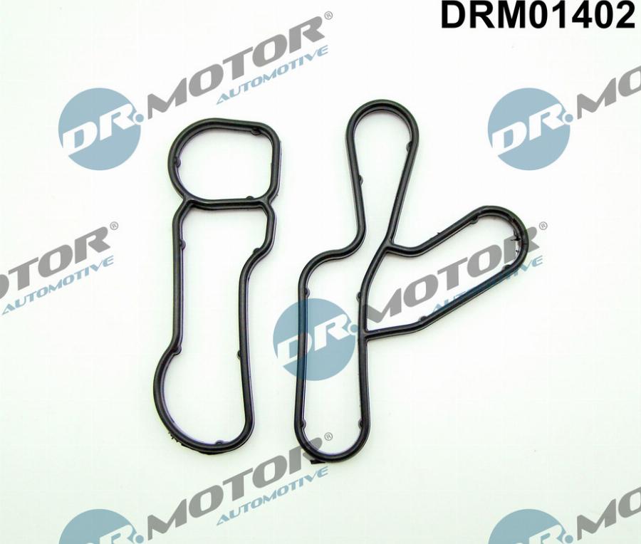 Dr.Motor Automotive DRM01402 - Zestaw uszczelek do uszczelnienia chłodnicy oleju i jej połączeń