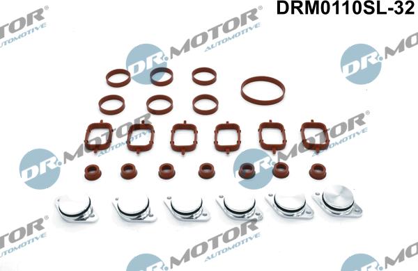 Dr.Motor Automotive DRM0110SL-32 - ZESTAW USZCZELEK KOLEKTORA SSĄCEGO 6 CYL