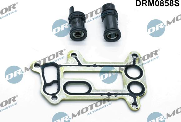 Dr.Motor Automotive DRM0858S - ZESTAW USZCZELEK CHŁODNICY OLEJU BMW 3 2.0D 04-