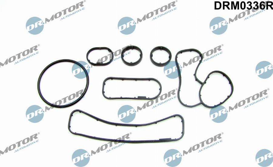 Dr.Motor Automotive DRM0336R — Zestaw uszczelek, chłodnica olejowa