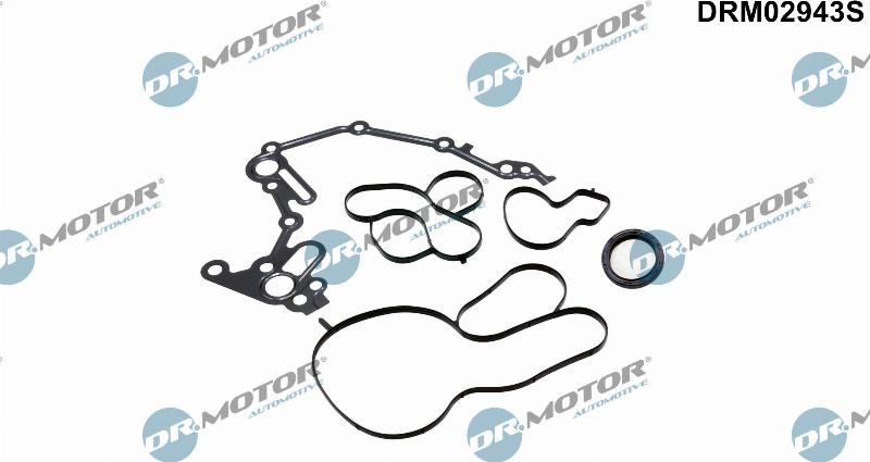Dr.Motor Automotive DRM02943S — Zestaw uszczelek, skrzynia korbowa