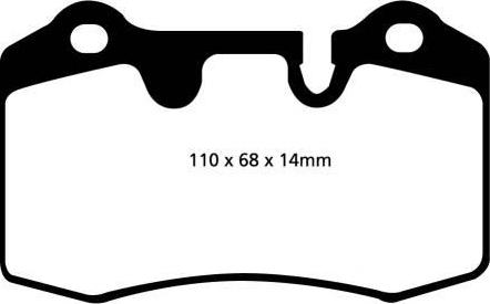 EBC Brakes DP41909R — Zestaw klocków hamulcowych, hamulce tarczowe