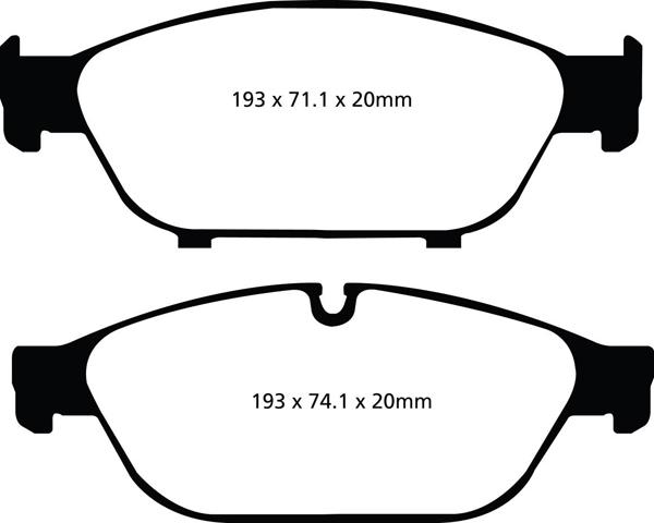 EBC Brakes DP42086R — Zestaw klocków hamulcowych, hamulce tarczowe