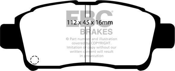Textar 2334803 - KLOCKI HAM. TOYOTA P. YARIS 99- JAPONIA AKOBONO