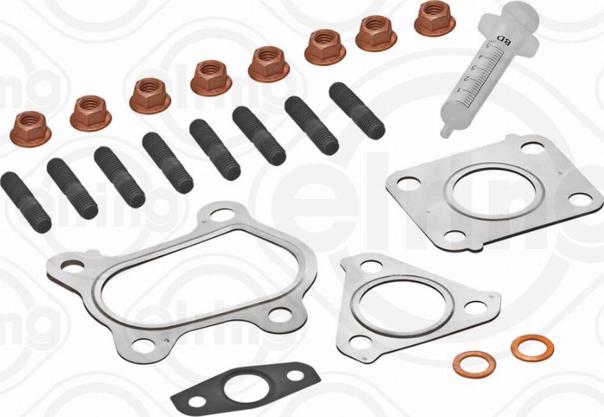 Elring 769.970 - ZESTAW MONTAŻOWY TURBOSPRĘŻARKI HYUNDAI 2.0CRDI 04-