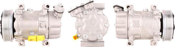 Elstock 51-0045 - KOMPRESOR KLIMATYZACJI CITROEN C2-C3 SANDEN SD6V12 ŚREDNICA KOŁA 119MM