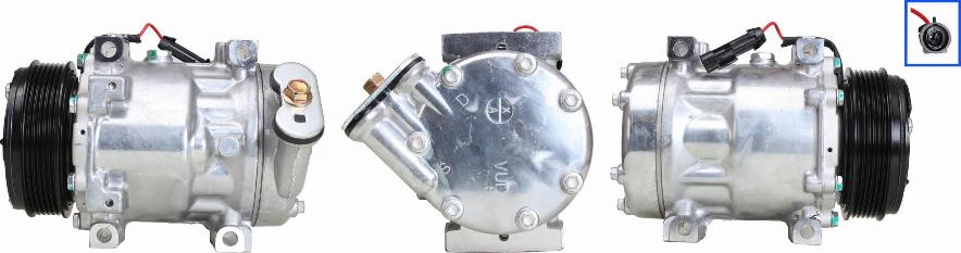 Elstock 51-1411 - KOMPRESOR KLIMATYZACJI REGENEROWANY FIAT DUCATO PLATFORMA - PODWOZIE 250_ 115 MULTIJET 2.0 D