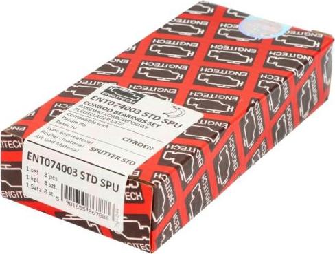 ENGITECH ENT074003 STD SPU — Zestaw łożysk korbowodu